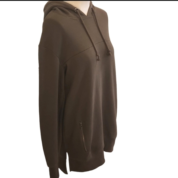 Mens Among equals army green hoodie size Medium - Picture 4 of 13